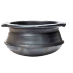 Black Suria Deep Clay Pot